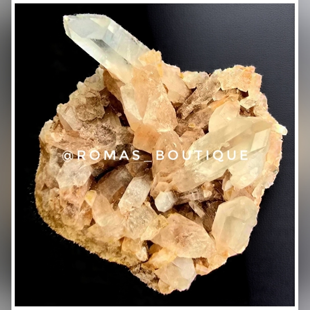Golden Healer Quartz cluster